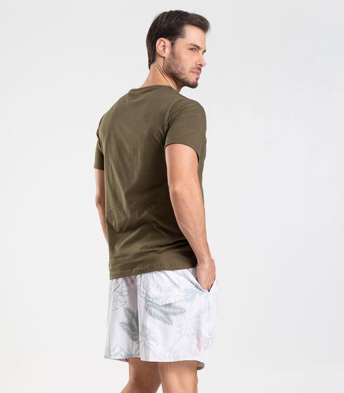 Bermuda Masculina De Microfibra Long Bong Branco