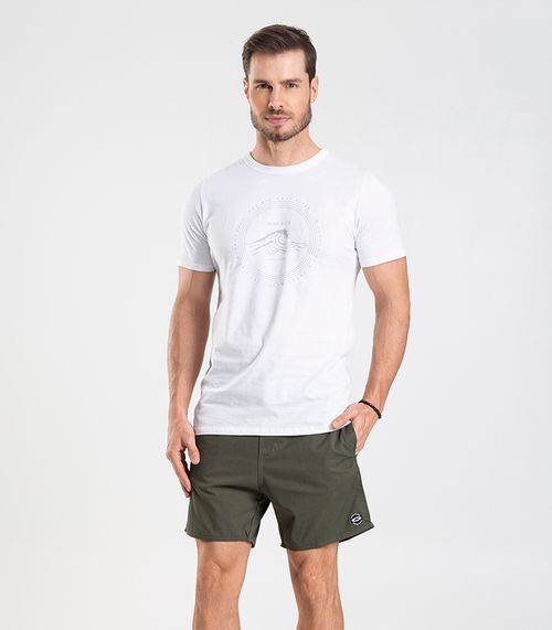 Bermuda Masculina De Microfibra Sarjada Long Bong Verde