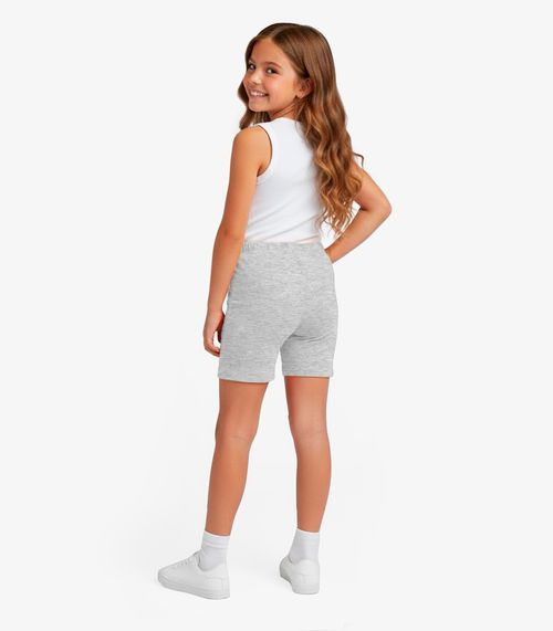 Bermuda Ciclista Infantil Básica Soletex Cinza