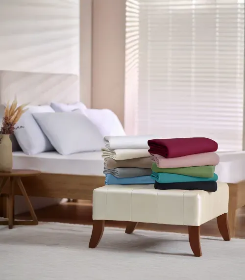 Jogo De Cama Casal Malha 3 Peças Liso Vivaldi Bege