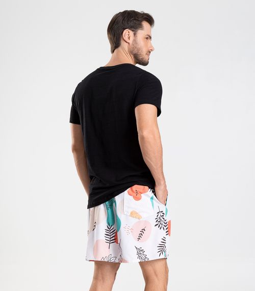 Bermuda Masculina De Microfibra Long Bong Branco