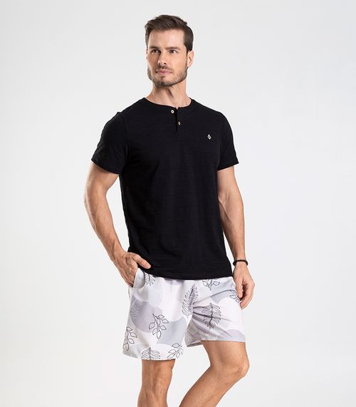 Bermuda Masculina De Microfibra Long Bong Cinza