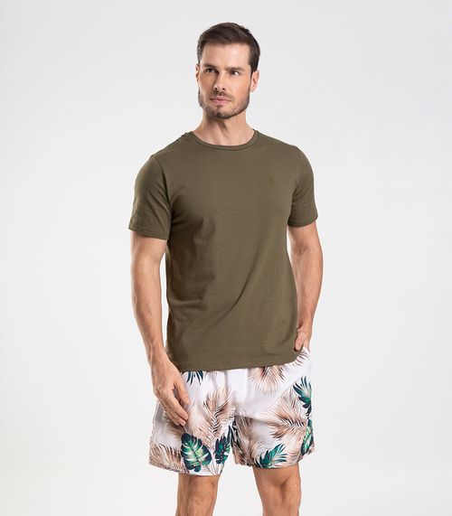 Bermuda Masculina De Microfibra Long Bong Bege