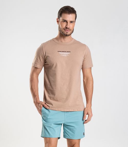 Bermuda Masculina De Microfibra Sarjada Long Bong Azul