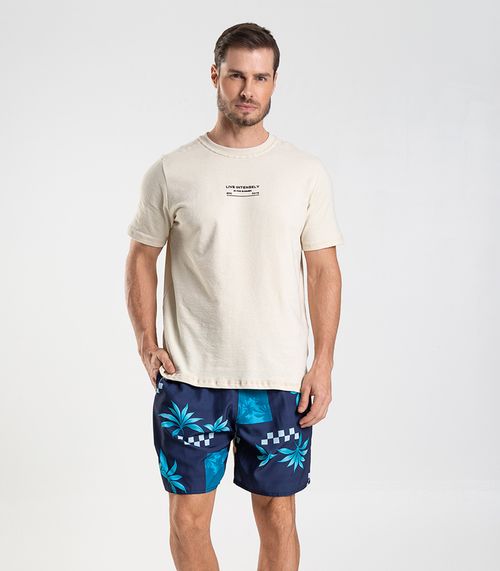 Bermuda Masculina De Microfibra Long Bong Azul