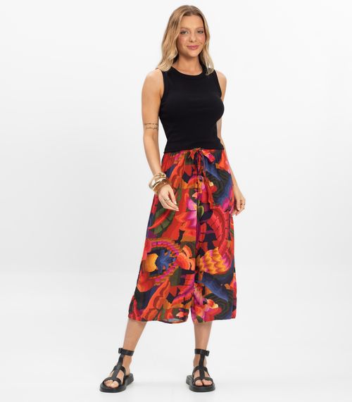 Calça Pantacourt Infinita Cor Vermelho