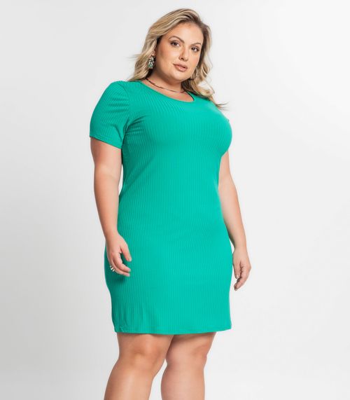 Vestido Feminino Plus Size Secret Glam Verde