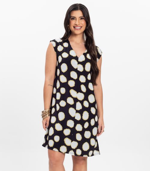 Vestido Feminino em Tecido Infinita Cor Preto