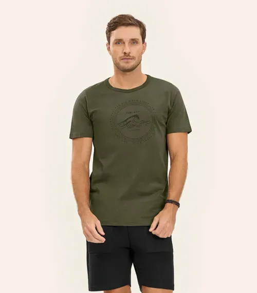 Camiseta Masculina Diametro Verde
