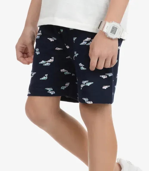 Conjunto Camiseta com Bermuda Masculino Rovi Kids Bege