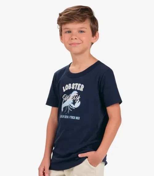 Conjunto Camiseta com Bermuda Masculino Trick Nick Azul