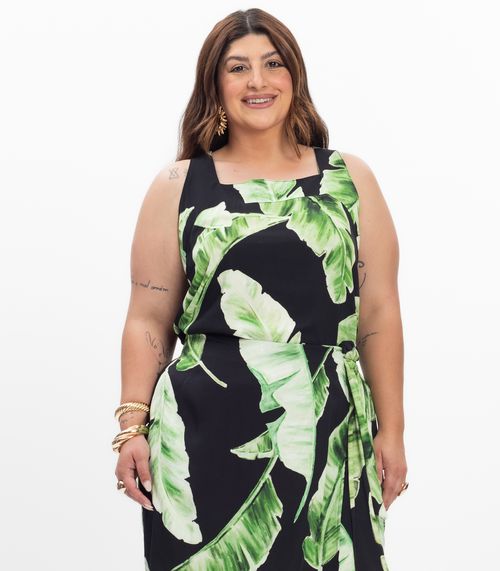 Regata Feminina Plus Size Secret Glam Preto