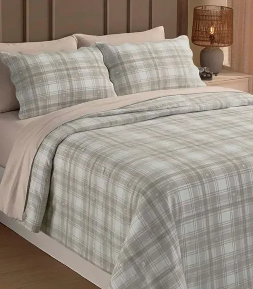 Kit Cobre Leito Matelassê King Appel Bege