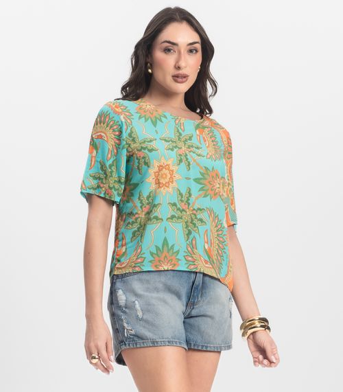 Blusa Feminina Infinita Cor Azul