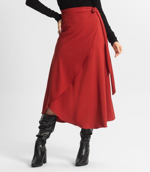 Saia Midi Amarração Envelope Select Laranja