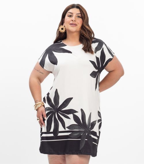 Vestido Curto Feminino Plus Size Secret Glam Preto