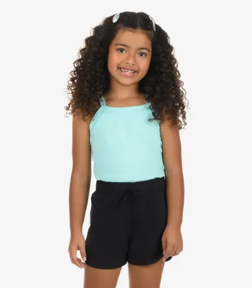 Regata De Alça Infantil Feminina Rovi Kids Azul