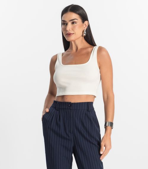 Top Básico Feminino em Ribana Rovitex Bege