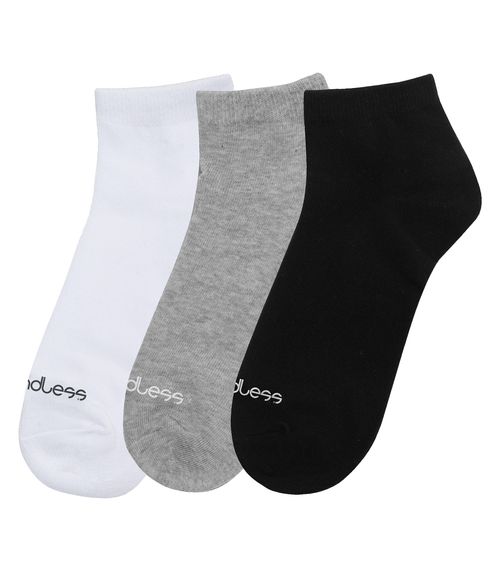 Kit 3 Pares De Meias Cano Curto Adulto Endless Unica