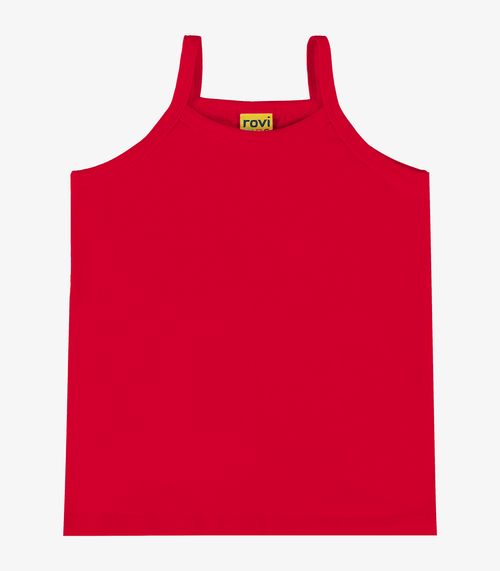 Regata De Alça Infantil Feminina Rovi Kids Vermelho