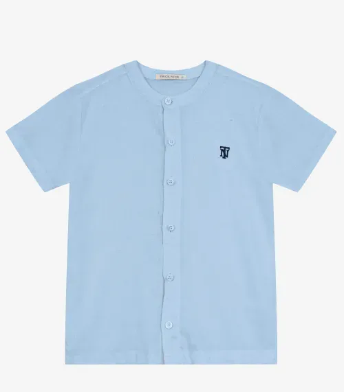 Camisa Infantil Em Viscolinho Trick Nick Azul