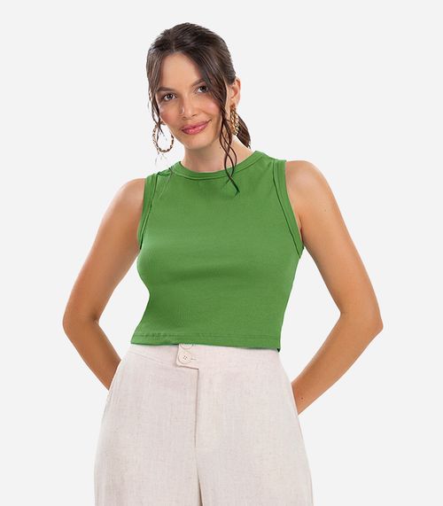 Regata Cropped Feminina Ribana Rovitex Verde