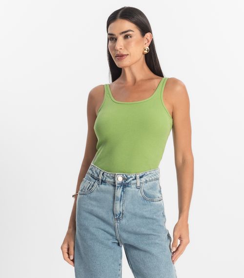 Blusa De Alca Básica Feminina Rovitex Verde