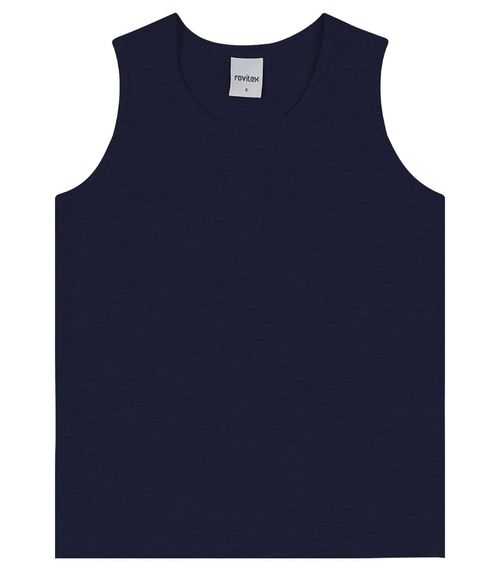Regata Básica Infantil Feminina Rovi Kids Azul