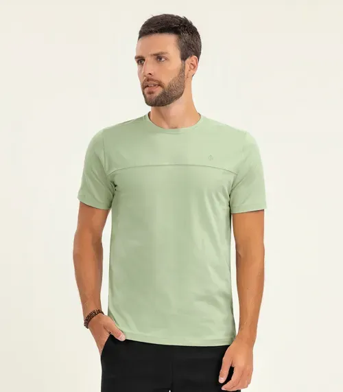 Camiseta Básica Masculina Diametro Verde