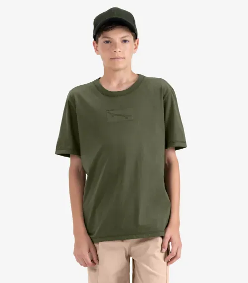 Camiseta Juvenil Masculina em Meia Malha Minty Verde