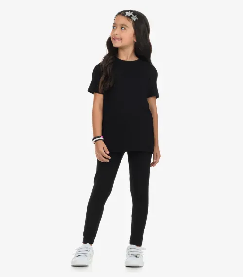 Calça Legging Infantil Feminina Rovi Kids Preto