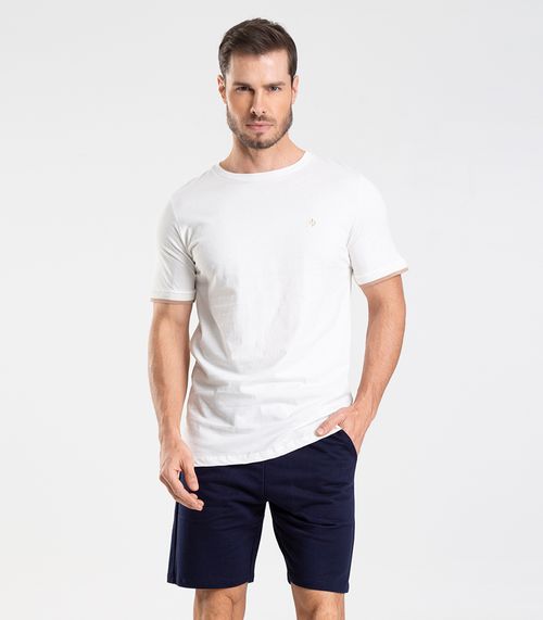 Bermuda de Moletom Masculina Diametro Azul