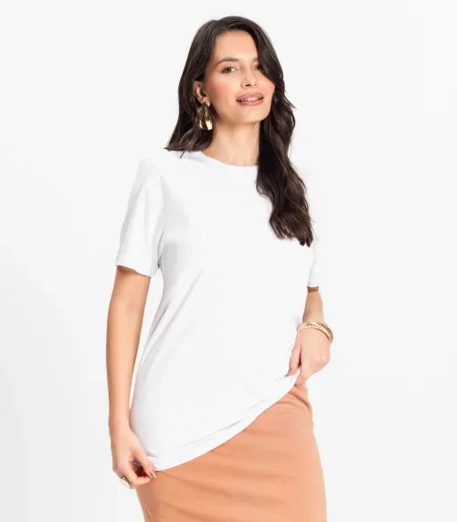Camiseta Básica Unissex Rovitex Branco