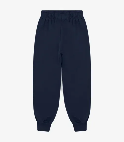Calça Básica Unissex Infantil Rovi Kids Azul