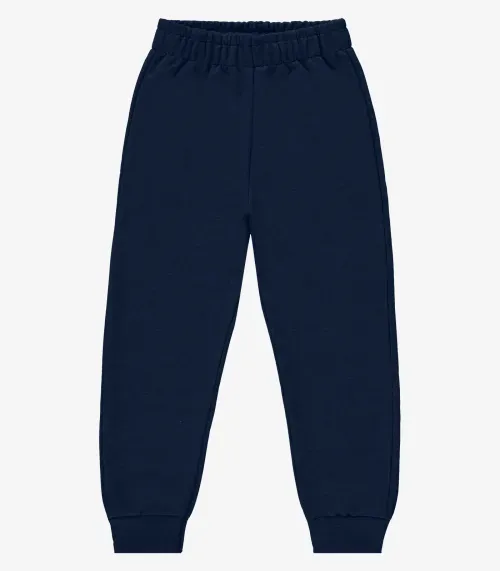 Calça Básica Unissex Infantil Rovi Kids Azul
