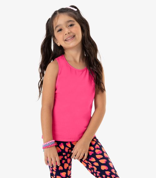 Regata Básica Infantil Feminina Rovi Kids Rosa