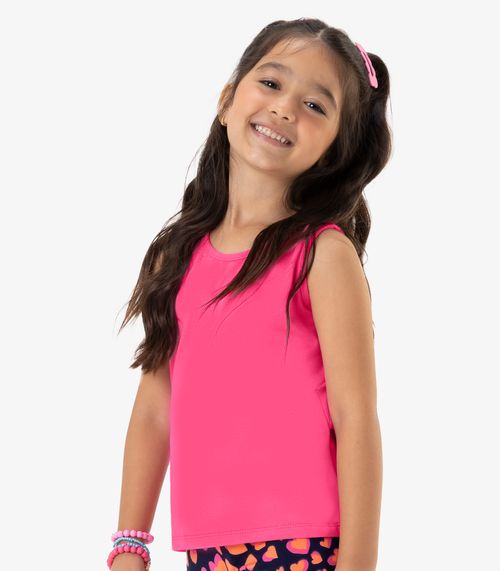 Regata Básica Infantil Feminina Rovi Kids Rosa