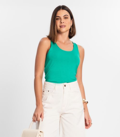 Regata Feminina Básica em Viscotorcion Rovitex Verde