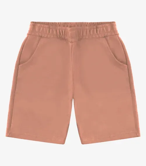 Bermuda Básica Menino Rovi Kids Marrom
