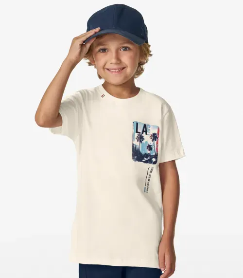 Conjunto Infantil Camiseta Com Bermuda Trick Nick Azul
