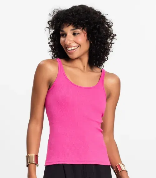 Blusa De Alca Básica Feminina Rovitex Rosa