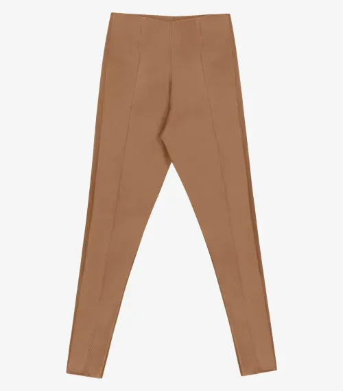 Legging Juvenil Em Material Sintético Minty Marrom