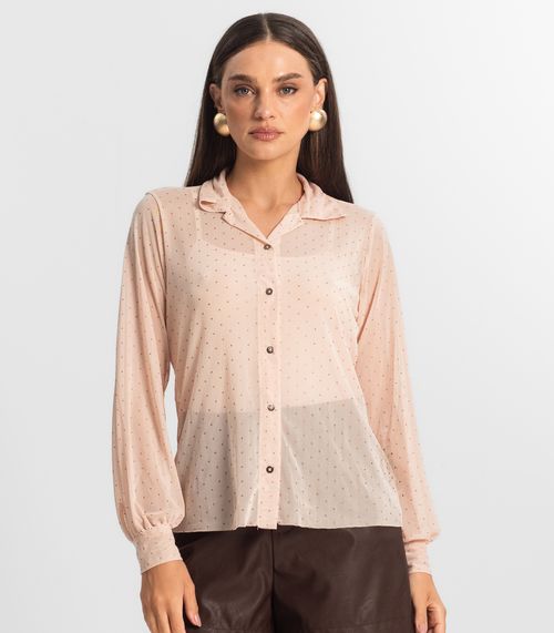Conjunto De Camisa Tule Com Top Endless Rosa