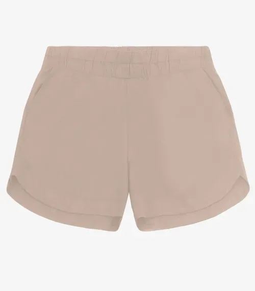 Shorts Curto Plus Size Secret Glam Bege