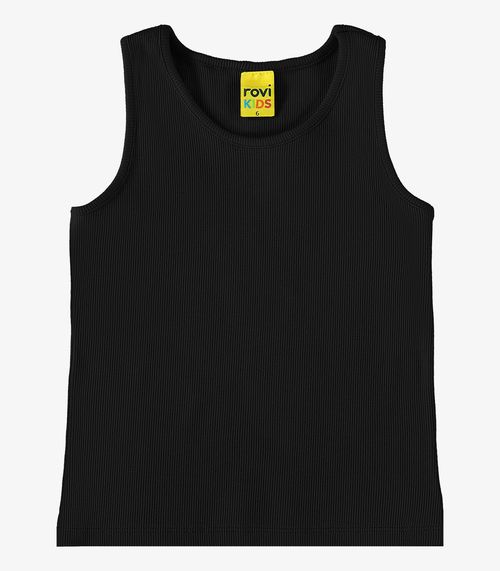 Regata Infantil Feminina em Ribana Rovi Kids Preto