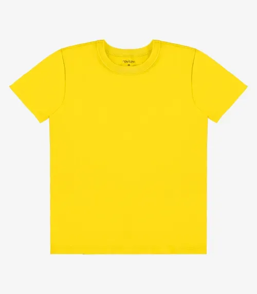 Camiseta Infantil Masculina Básica Rovi Kids Amarelo