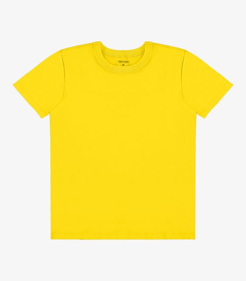Camiseta Infantil Masculina Básica Rovi Kids Amarelo