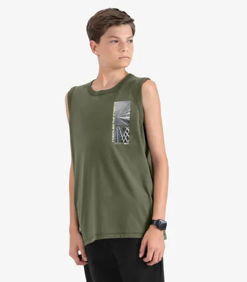 Machão Juvenil Masculino em Meia Malha Minty Verde