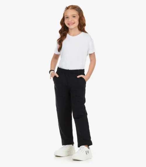Calça Moletom Menino Rovi Kids Preto