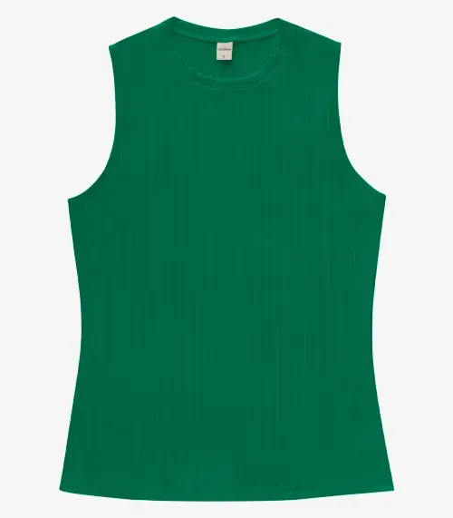 Regata Feminina Ribana Canelada Rovitex Verde